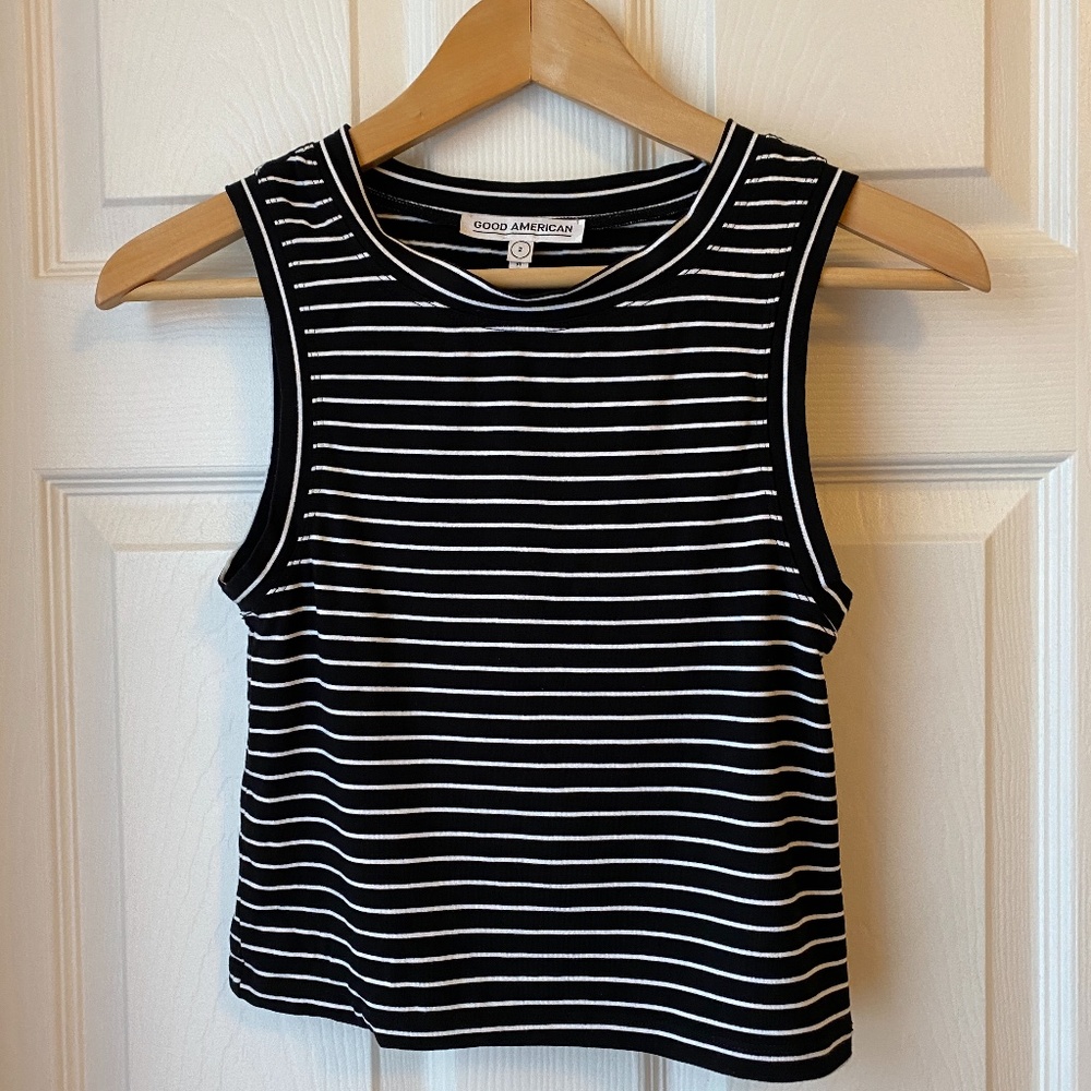Good American Sleeveless Crop Tank